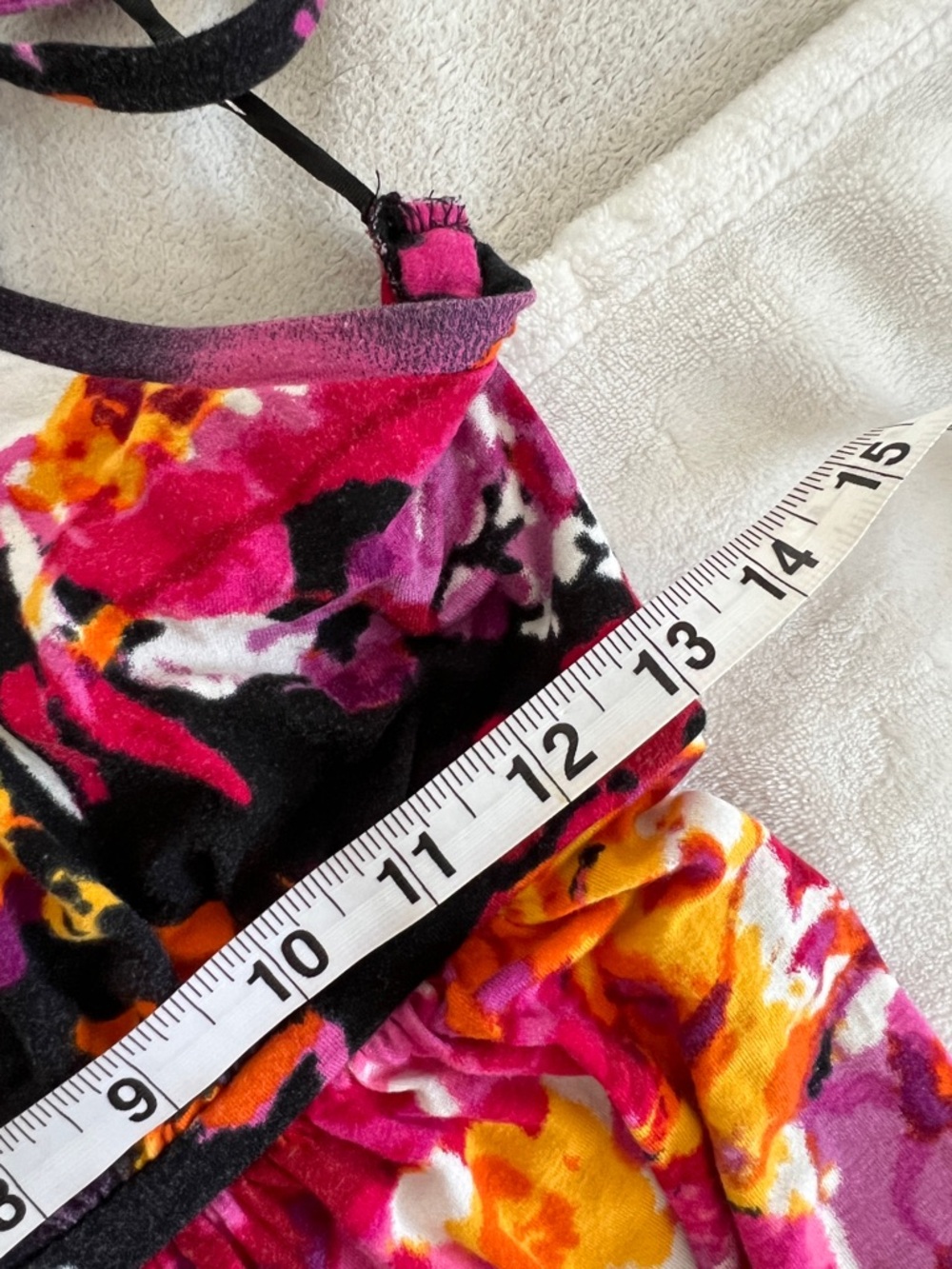 Express Bold Pink Floral Maxi Slip Dress Medium String Tie Colorful Girly - Picture 12 of 12